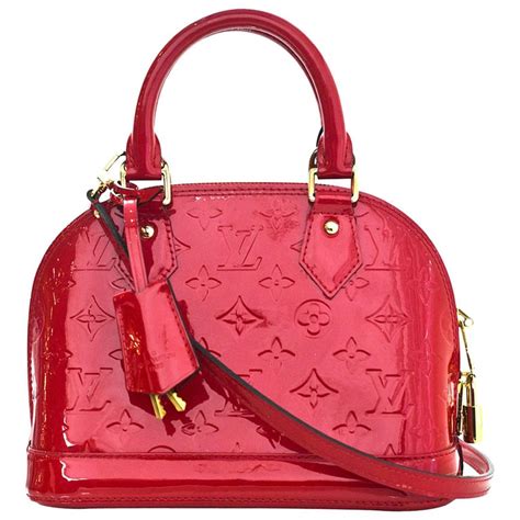 louis vuitton red patent leather bag|louis vuitton leather shoulder bag.